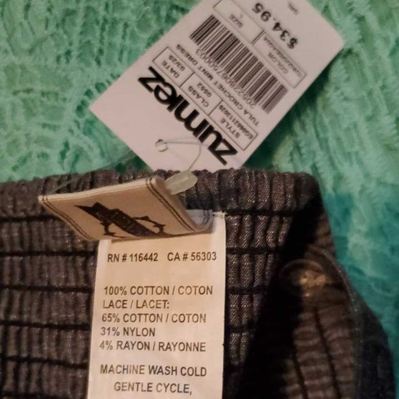 Empyre Tula Mint Crochet Zipper Dress - Picture 5 of 5